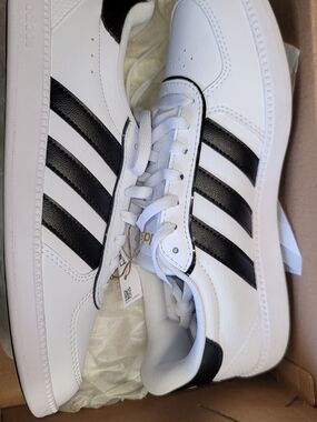 adidas Breaknet Sleek White Black Tennis Shoes